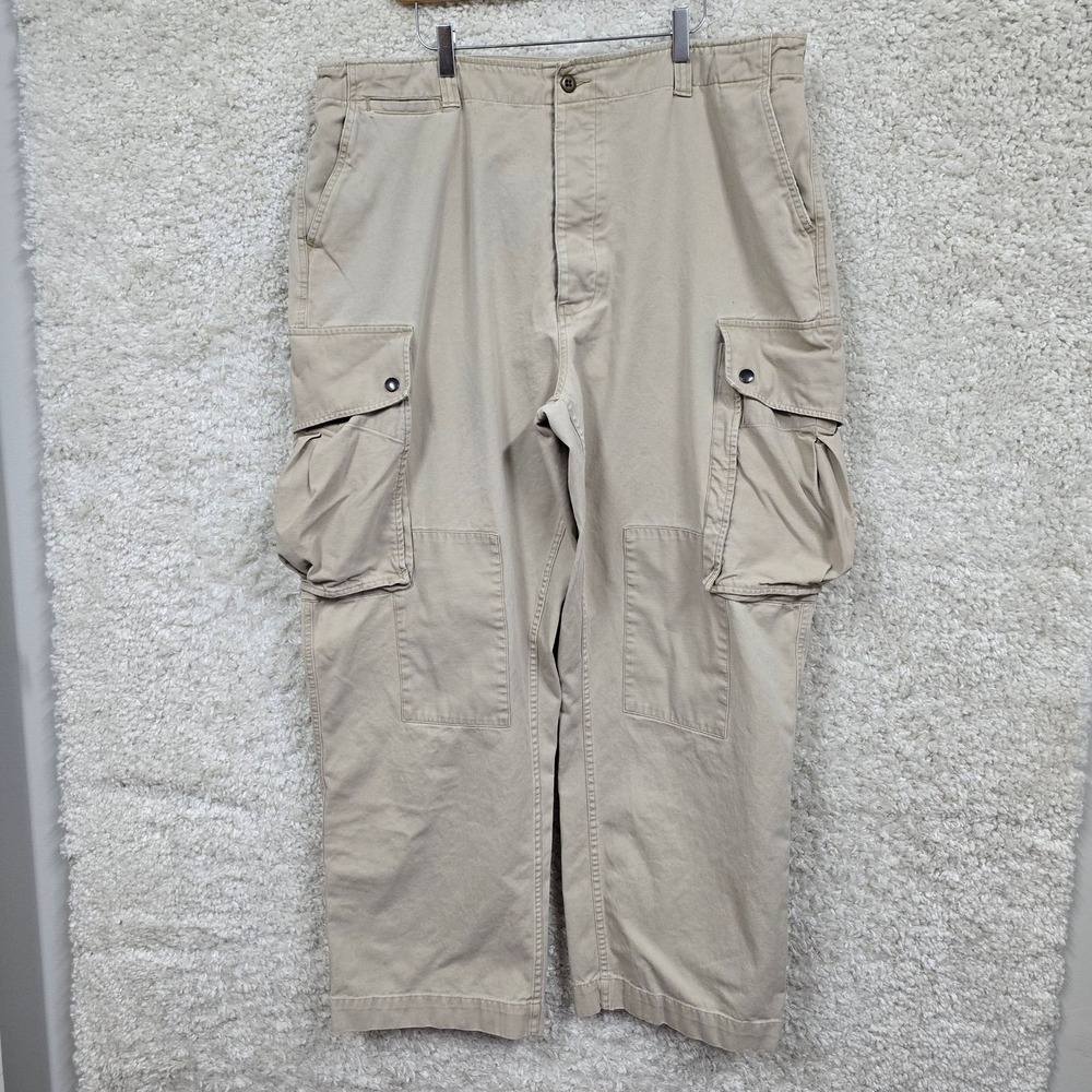 Polo Sport Ralph Lauren‎ Mens 39x30 Cargo Pants Beige Cotton Relaxed Casual READ
